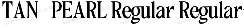 TAN   PEARL Regular Regular字体转换